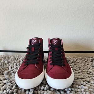 NWOB Lizzie Armanto Vans Collaboration High Top Burgundy and Black Size: 8 Women